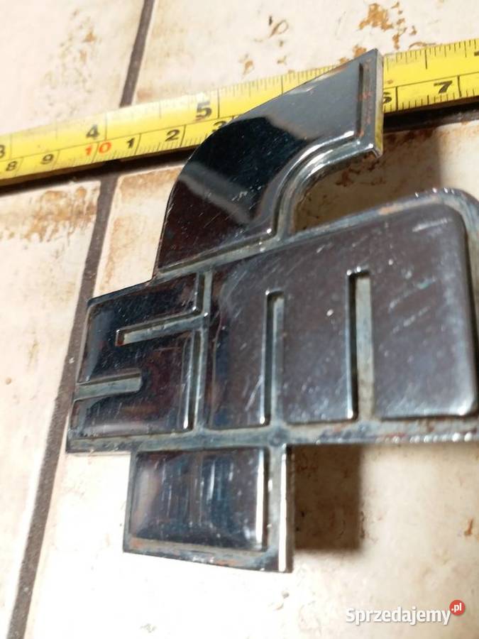 Lata 70teSyrena 105Metalowy emblemat na maskę Gorzów Wielkopolski