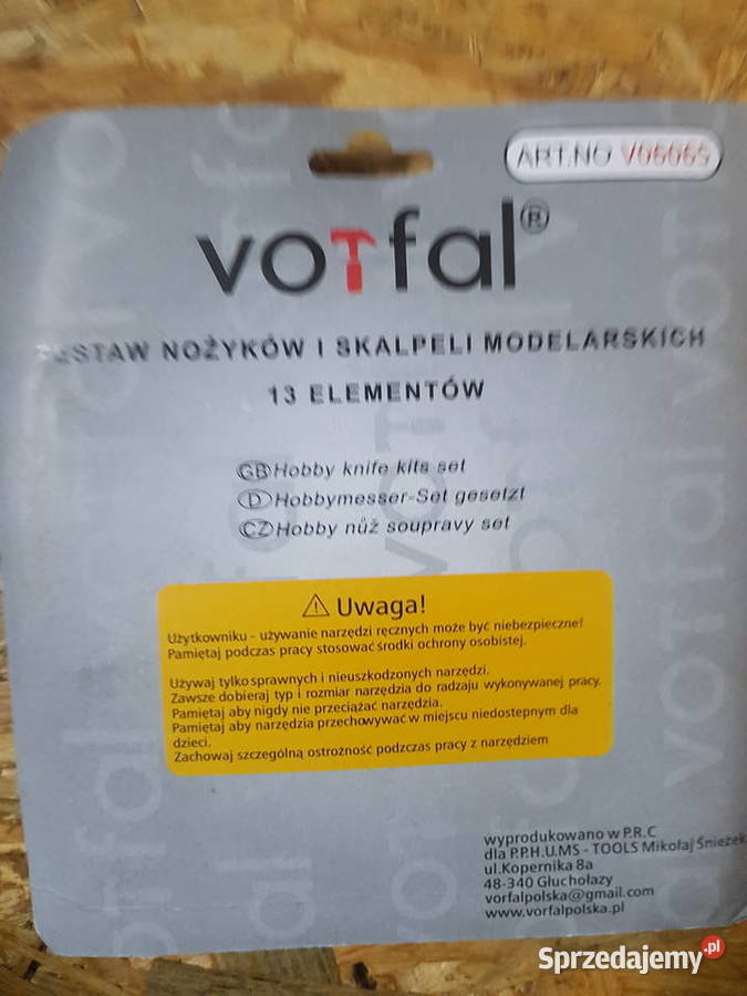 Skalpele nożyki modelarskie zestaw 13ostrzy Głogowa