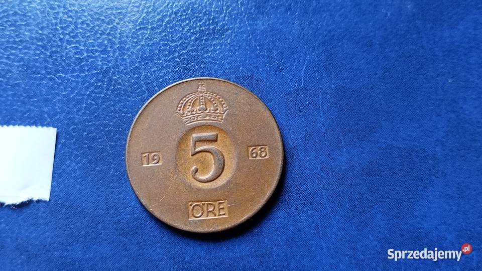 Stare monety 5 ore 1968 Szwecja Lesko
