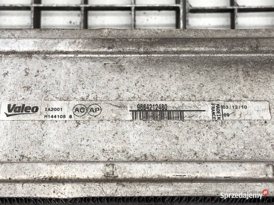 INTERCOOLER PEUGEOT 308 SW 9684212480 16 112 Chłodnice powietrza (intercoolery)