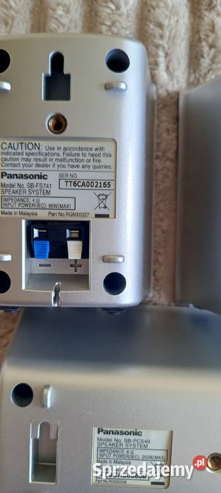 PANASONIC kino domowe SCHT540E kolor srebrny odtwarzacz DVD