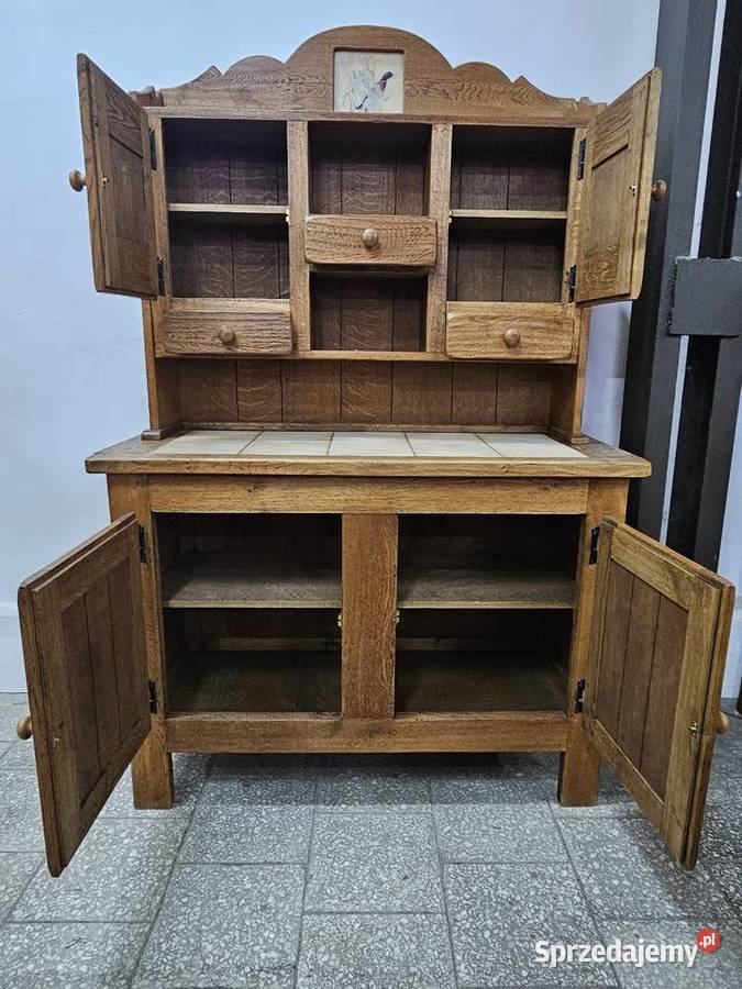 Dębowa jadalnia komplet rustykalny do kuchni