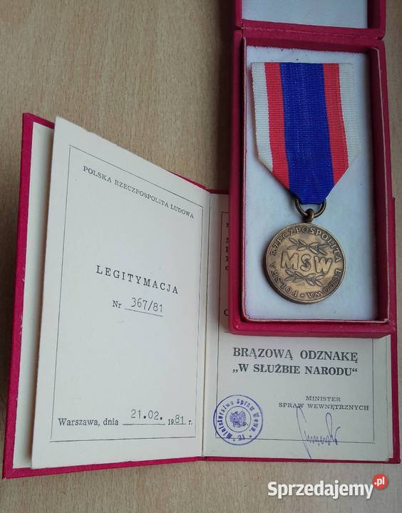 Medal i odznaka MSW kujawsko-pomorskie Nakło nad Notecią