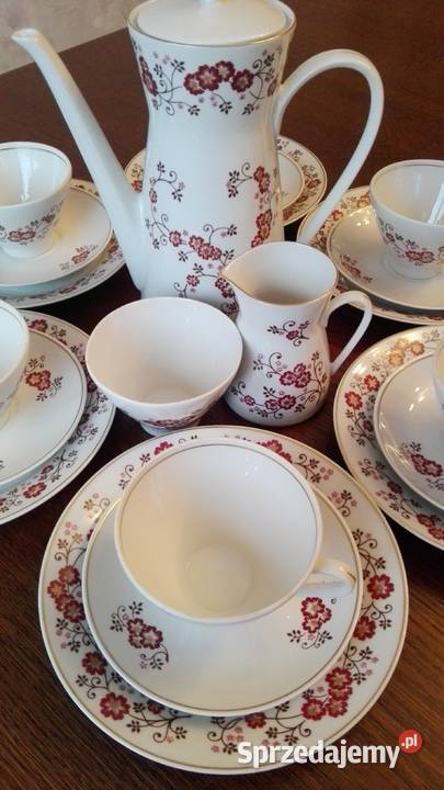 Serwis kawowy deserowy 6osób porcelana LETTIN Białystok