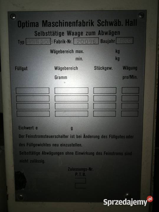 Pakowaczka Optima HWK30