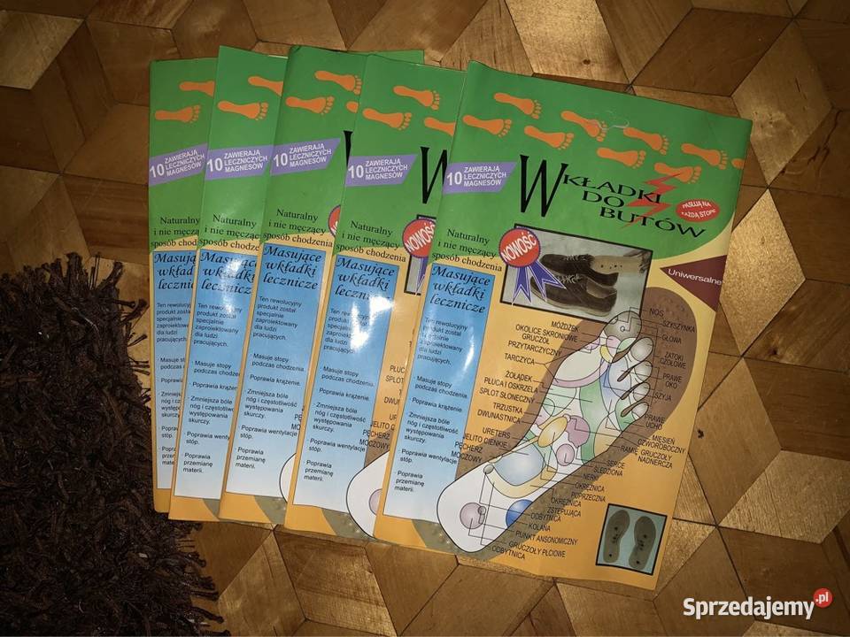 Wkładki do butów masujące magnes Nisko