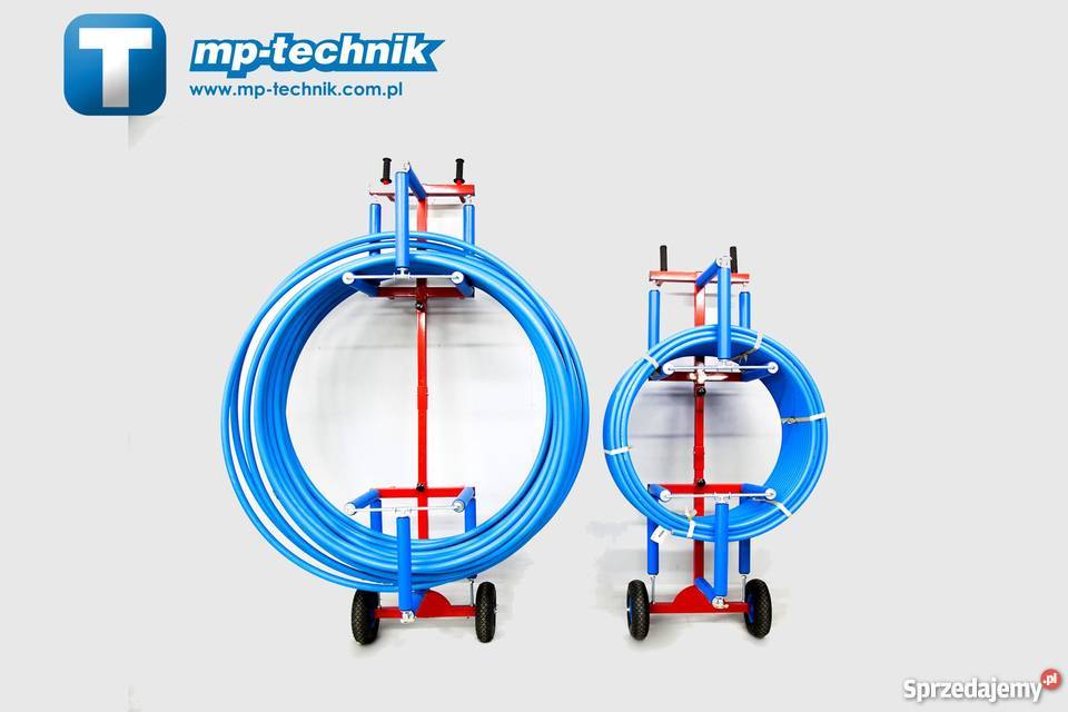 Mobilny rozwijak do odwijania rur PERT HDPE 32
