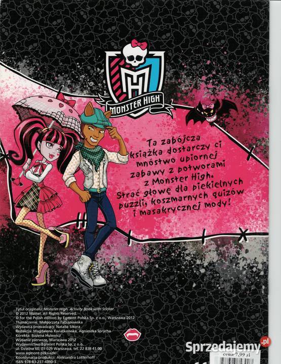MONSTER HIGH Zombiastyczne łamigłówki nie