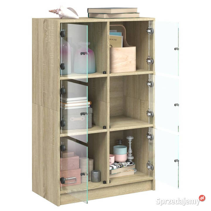 Szafka z drzwiczkami dąb sonoma 68x37x109 Warszawa sprzedam