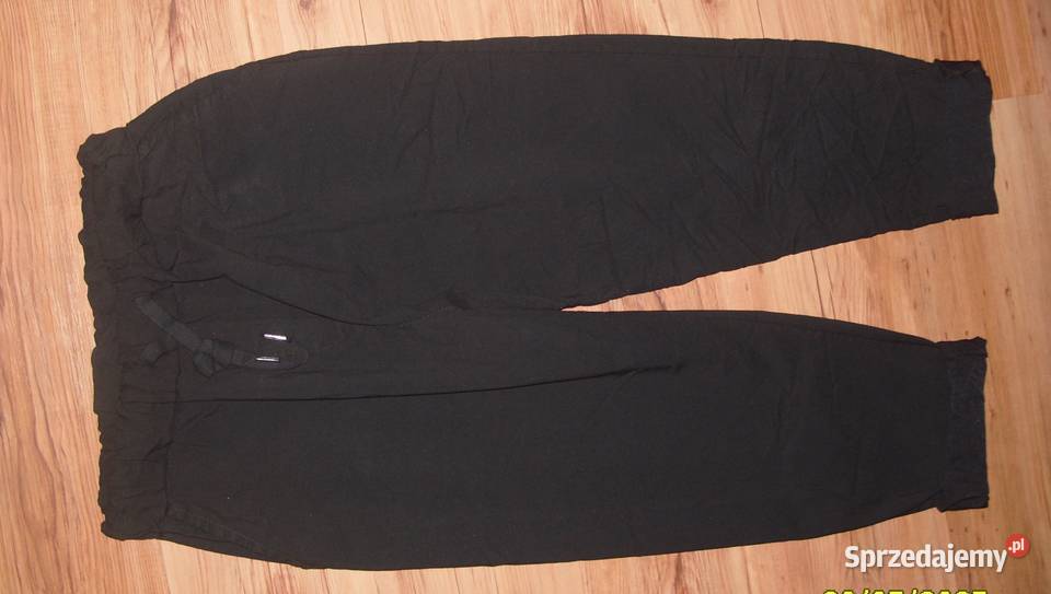 DUŻE CZarne gumowane spodnie Gnieciuchy xxl xxxl Rawicz