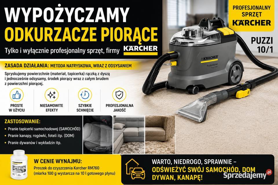 Profesjonalny Odkurzacz Piorący Karcher Puzzi