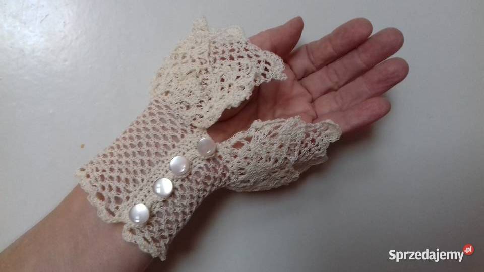 rękawki mitenki szydełkowe mankiety rękawiczki Dla kobiet Wola