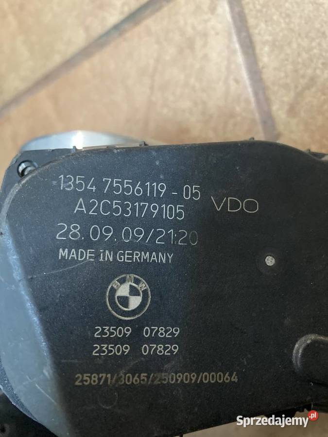 Przepustnica Powietrza BMW 7556119 05 osobowe Rakoniewice sprzedam