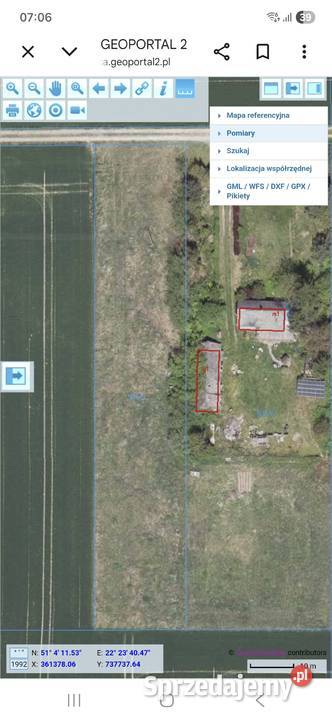 Działka SobieszczanyKolonia 21m lubelskie