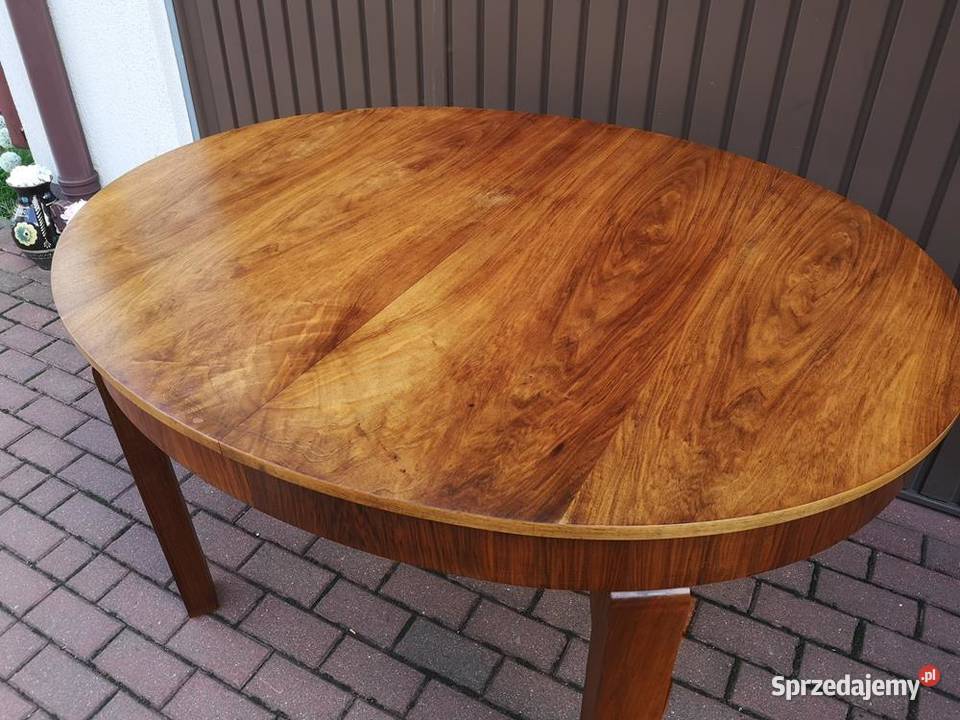 Stół Orzech Antyk Stary Rozkładany Duży wielkopolskie Swarzędz