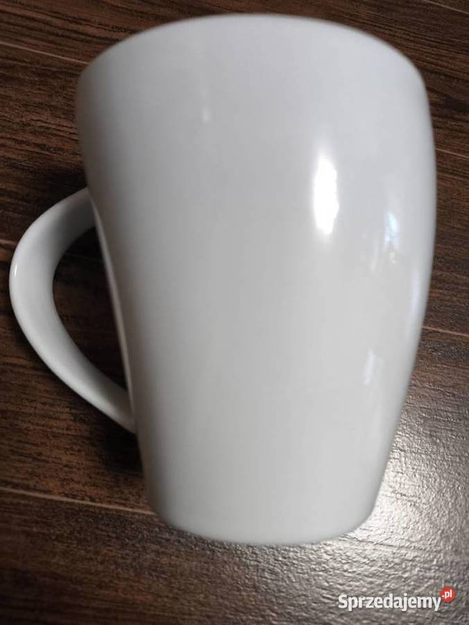 Filiżanka Kubek porcelanowy sygnowany Play 9 biały śląskie Gliwice