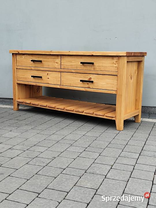 Komoda z litego drewna 160x50x75 kolor dąb Zduńska Wola sprzedam