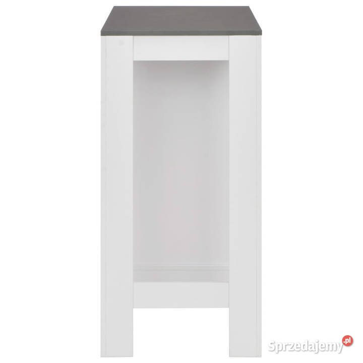 Stolik barowy z półkami biały 110 x 50 x 103 Meble Warszawa