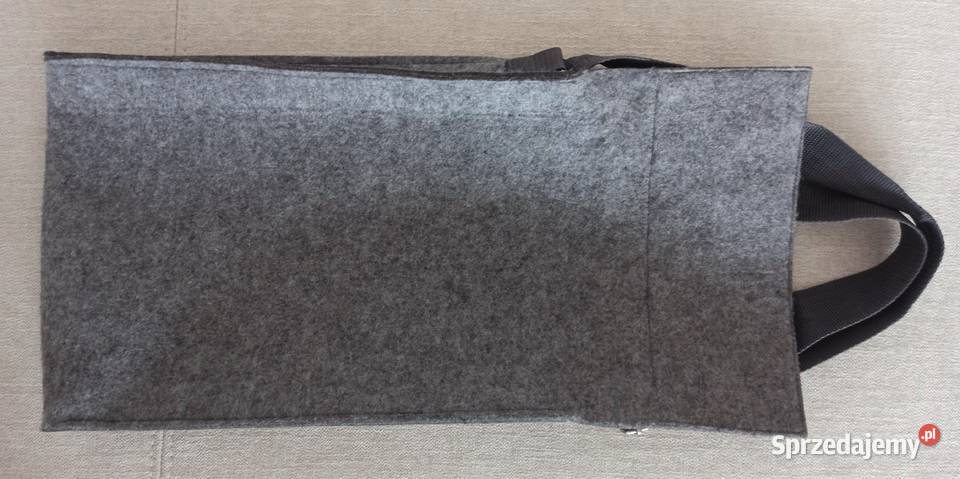 Nowa szara torebka listonoszka z filcu 39x26 Radzyń Podlaski