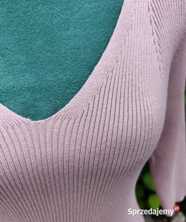 Sweter Orsay różowy L 40 wiskoza prążkowany Szczecin