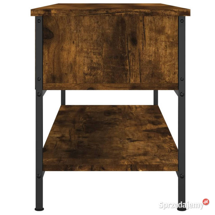 Szafka pod TV przydymiony dąb 100x35x45 WM832785 mazowieckie Warszawa