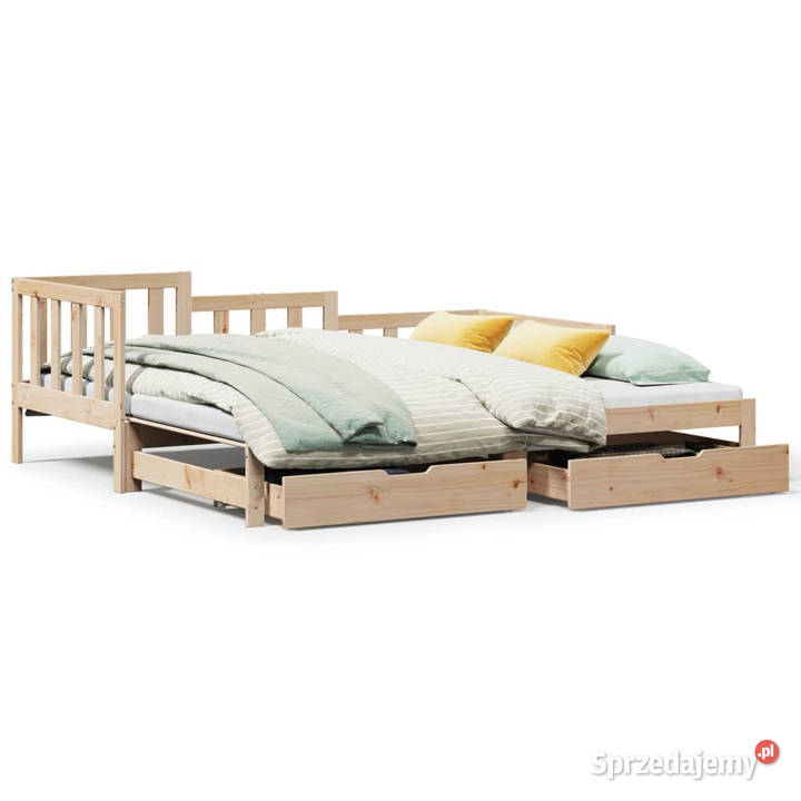 Sofa rozsuwana z szufladami bez materaca 90x190 Warszawa