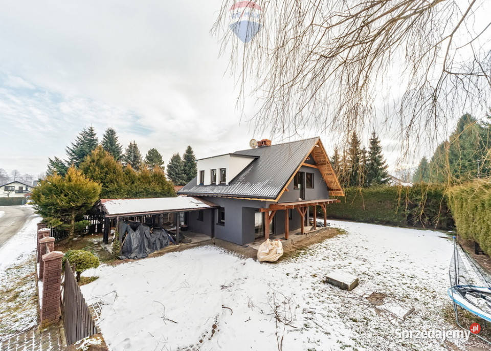 Dom jednorodzinny Buczkowice Szkolna asfalt