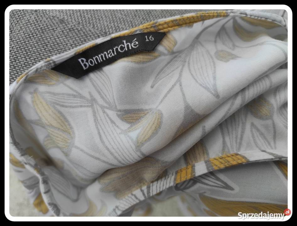 Bonmarche lekka bluzka z wiskozy w kwiaty stan Bluzki i koszule mazowieckie Płock