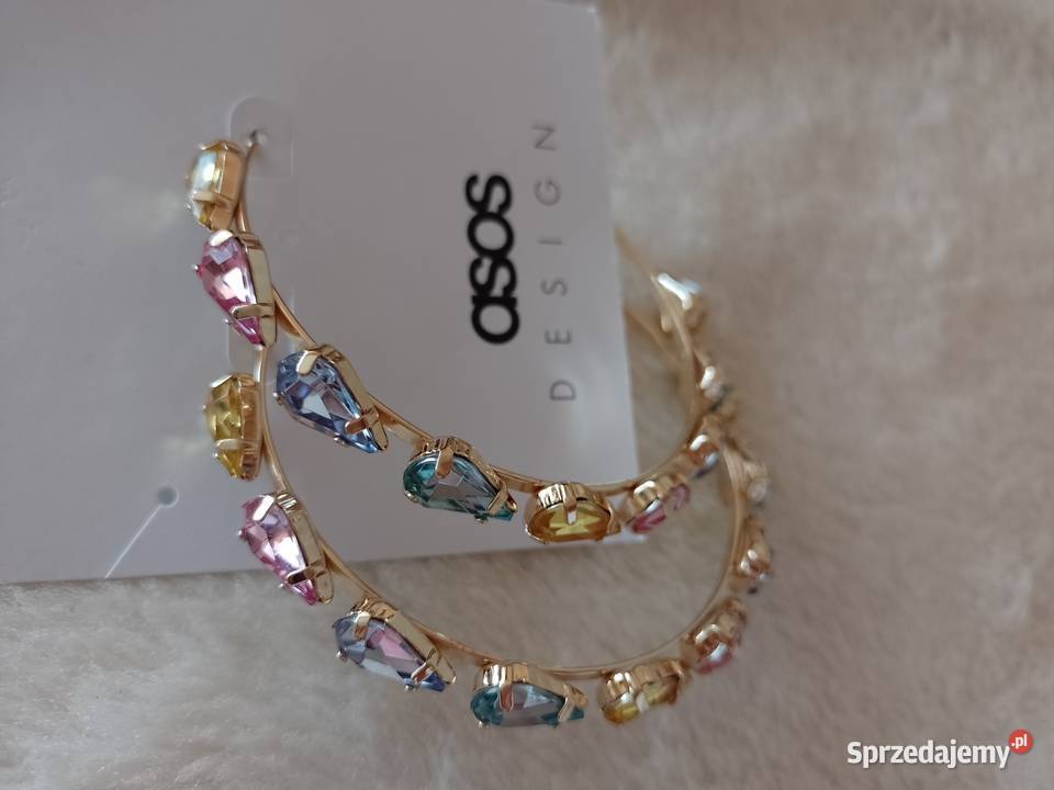 ASOS Bogato zdobione duże kolczyki z Londynu Kraków