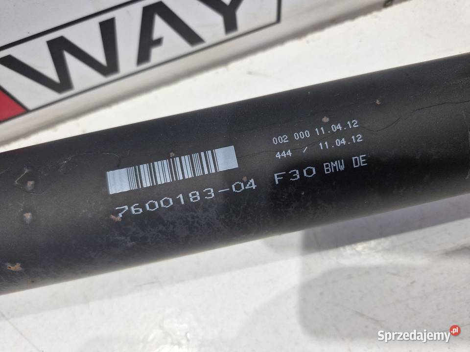 7600183 BMW F30 F31 WAŁ NAPĘDOWY TYLNI MANUAL