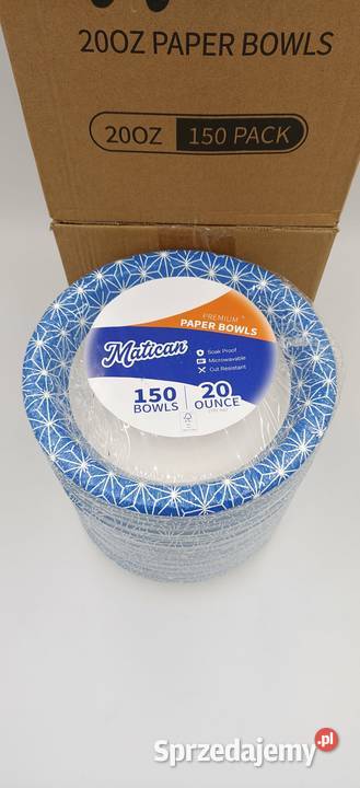 Miski jednorazowe 600 ml 150 Ząbki sprzedam