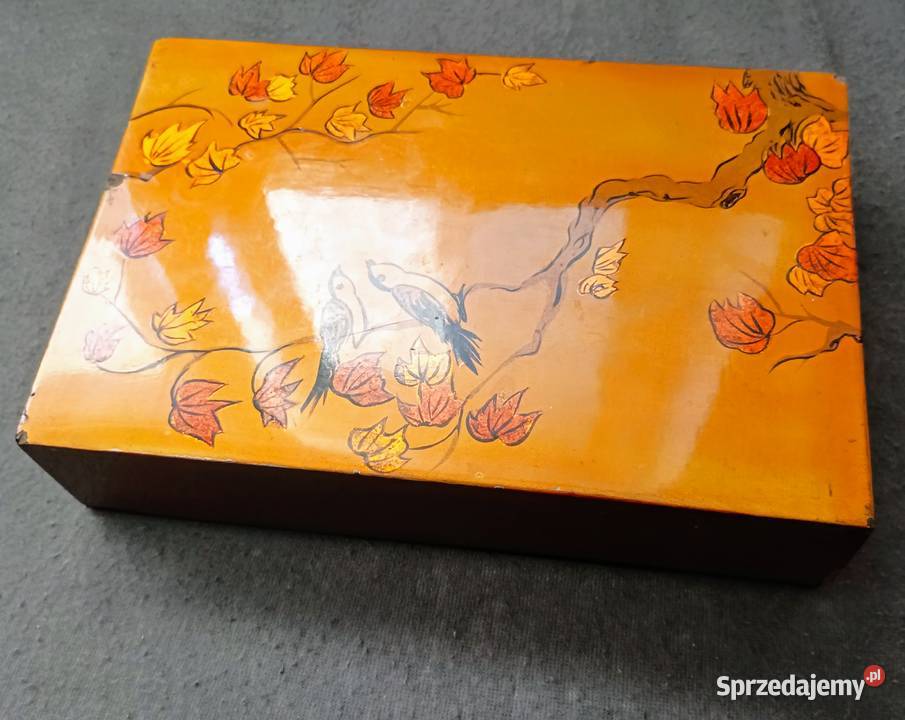 Szkatułka pudełko PRL Rękodzieło Gorzów Wielkopolski