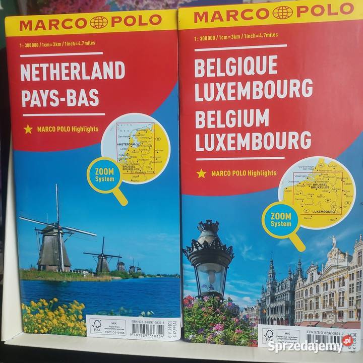 MARCO POLO mapy samochodowe HolandiaBelgia Rok wydania 2018 Żory