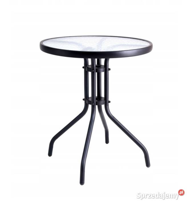Stolik szklany kawowy okrągły na Balkon Taras