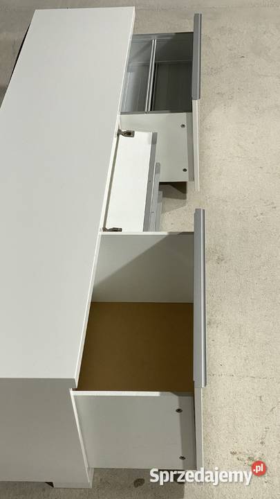 Biała szafka RTV sideboard komoda zachodniopomorskie Budno