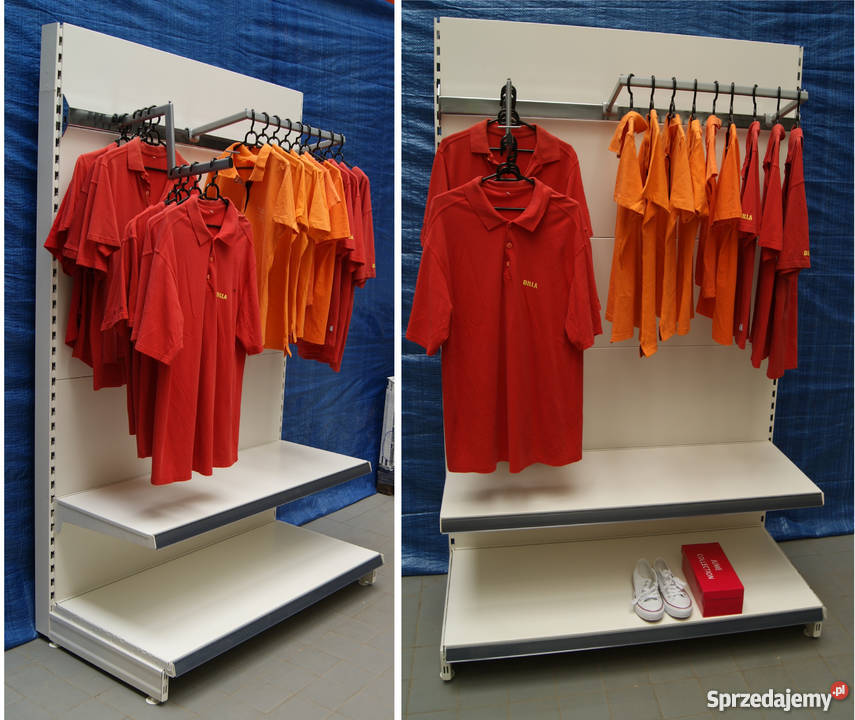 REGAŁY SKLEPOWE METALOWE przyścienne tegometall Ostrołęka sprzedam