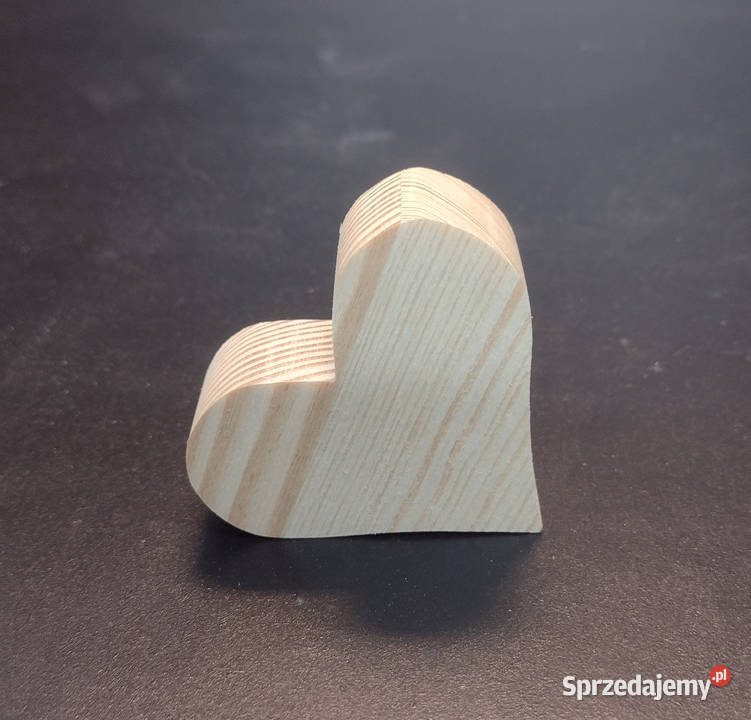 serce serduszko serca drewniane 3D grube Białystok
