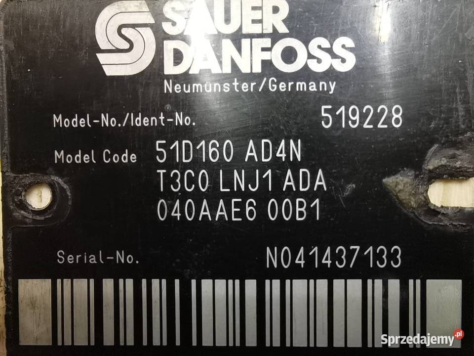 Hydromotor SauerDanfoss 51D160 AD4N T3C0 LNJ1 Wilkowo sprzedam