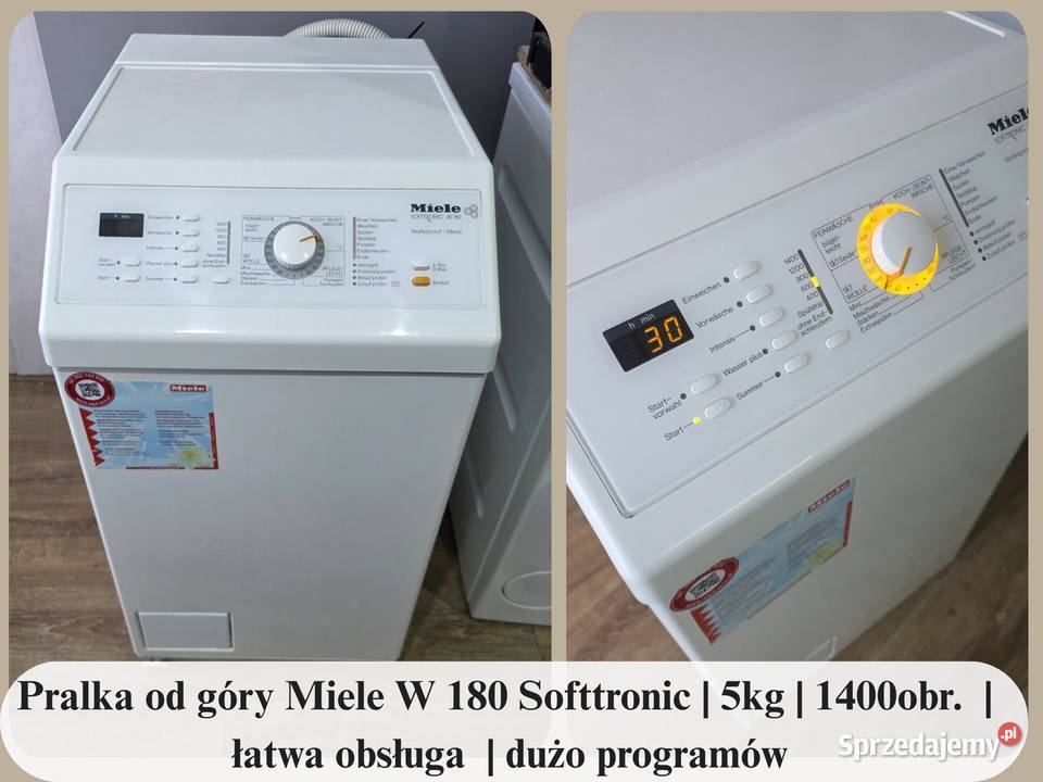 Pralka góry Miele W 180 Softtronic 55 1400obr wolnostojące Wrocław