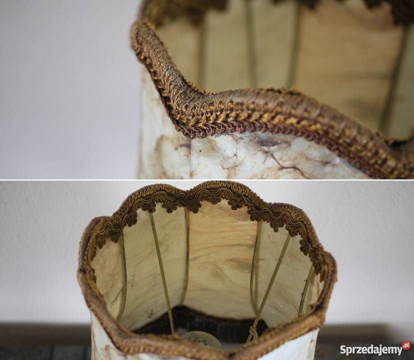 Lampa wolnostojąca abazur z prawdziwej skóry śląskie Pszczyna sprzedam