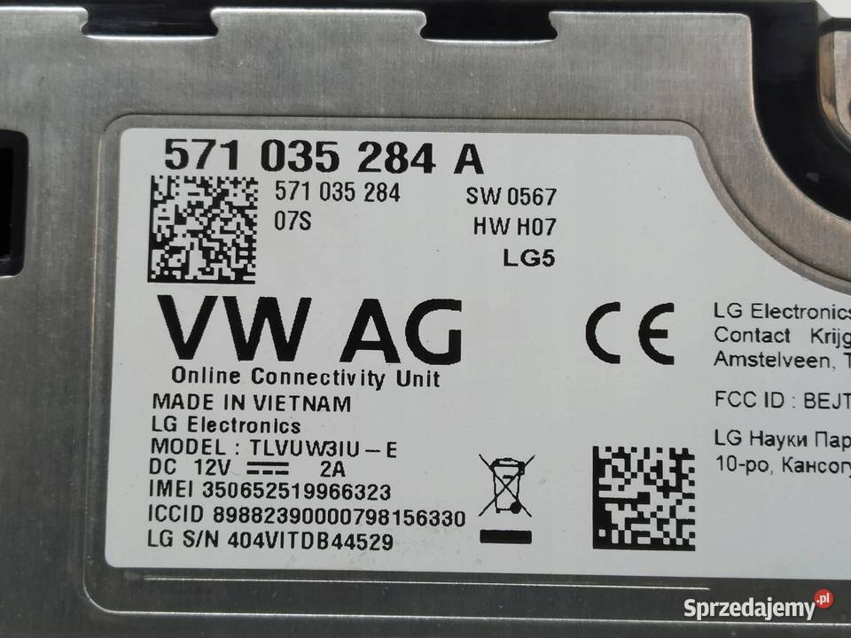 MODUŁ USŁUG ONLINE 571035284A Skoda Superb IV świętokrzyskie