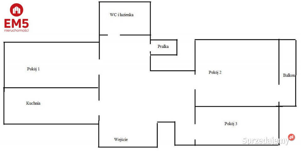 Mieszkanie 599m2 3 pokojowe Augustów