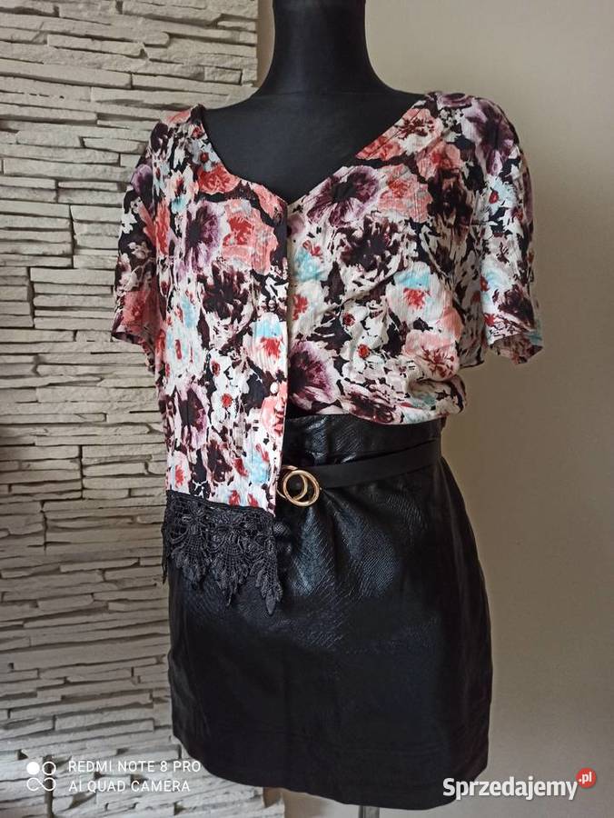 bluzka z koronką floral