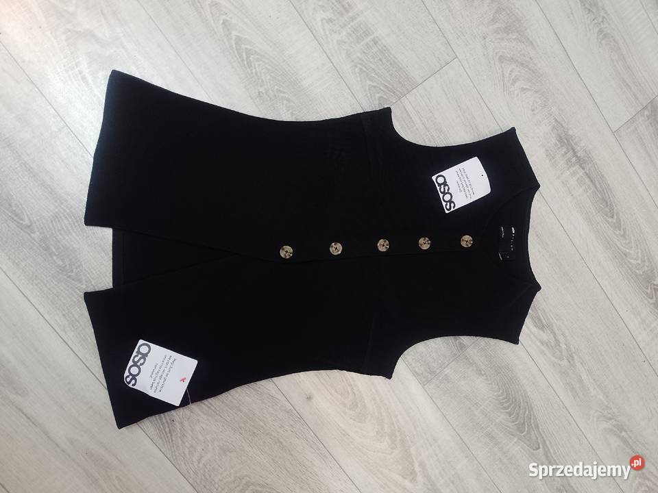 4042 ASOS Design Czarna ołówkowa kamizelka Kraków