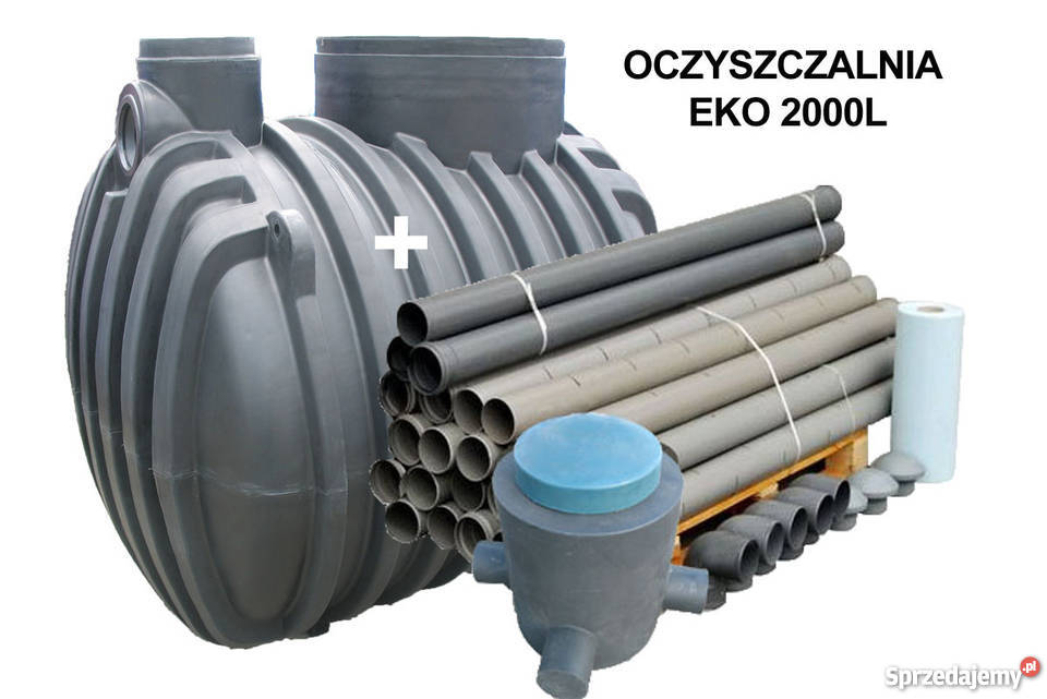 OCZYSZCZALNIA ŚCIEKÓW 2000L 14 osób DRENAŻ RURY dolnośląskie Wrocław