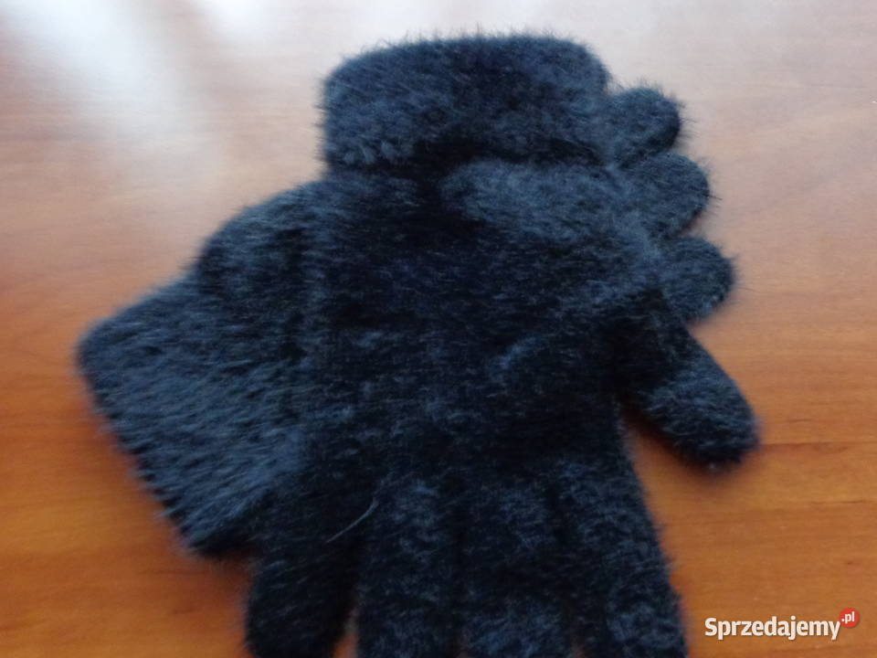 rękawiczki alpakowe czarne Poznań