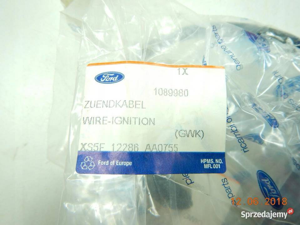 PRZEWÓD ZAPŁONOWY 1 CYL FORD ESCORT KA 13 9802 O Przewody układu wspomagania sprzedam
