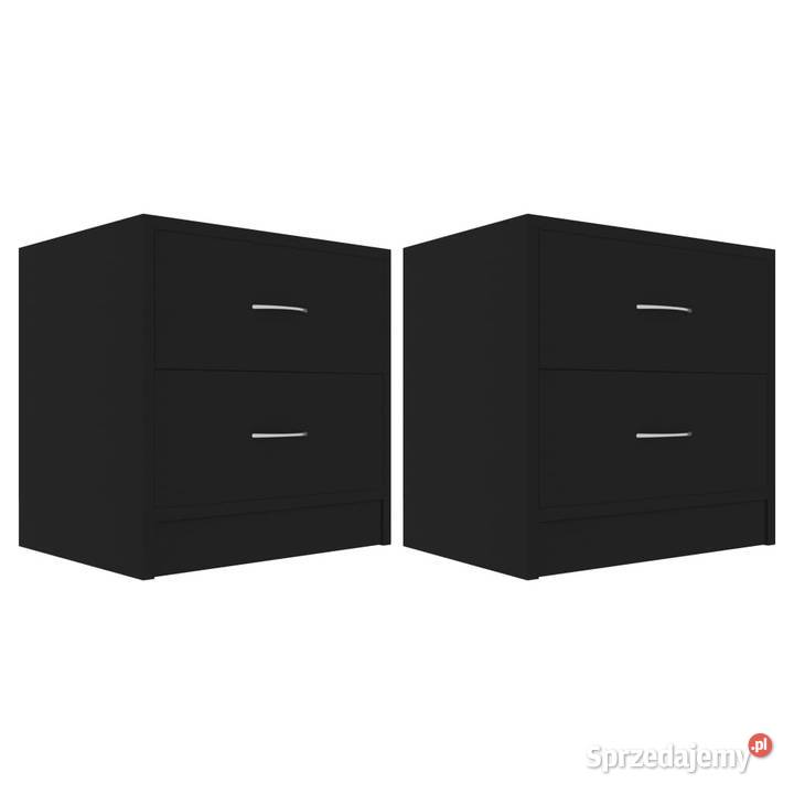 Szafki nocne 2 czarne 40x30x40 materiał Warszawa sprzedam