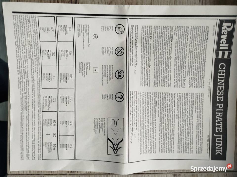 Chińska łódź żaglowiec Junk Revell dolnośląskie Wrocław