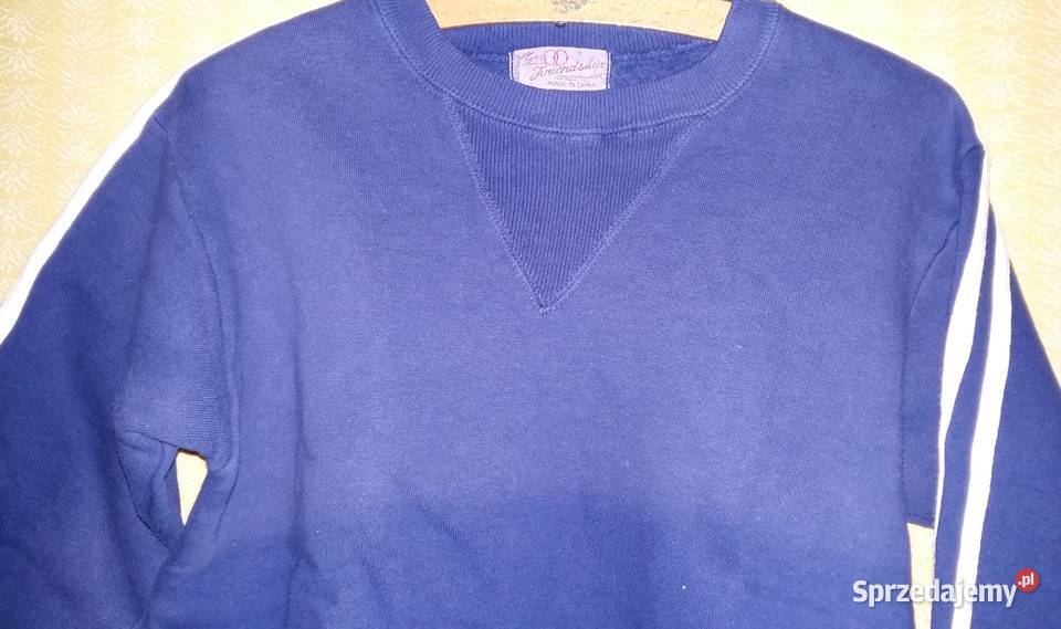 Dres 100 bawełna ciepły granatowy158 160 niebieski łódzkie Łódź